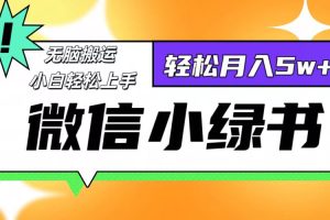 微信小绿书项目，一部手机，每天操作十分钟，，日入1000+