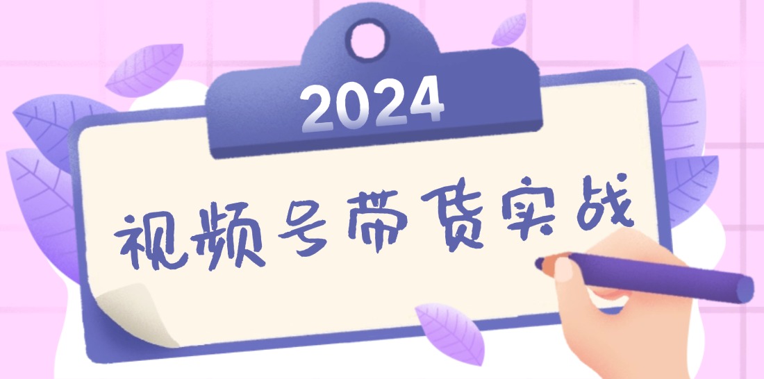 2024视频号最新带货实战课：无人直播/书单号卖货/个人IP口播 (附资料素材)插图