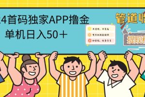 2024首码零撸聚合APP，单机日入50＋，提现秒审核秒到账