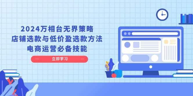 2024万相台无界策略，店铺选款与低价盈选款方法，电商运营必备技能插图