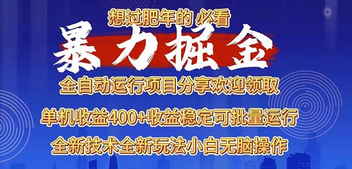 2025暴力掘金项目，想过肥年必看！插图