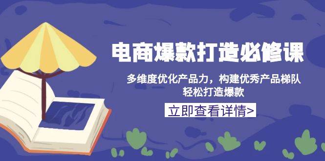 电商爆款打造必修课：多维度优化产品力，构建优秀产品梯队，轻松打造爆款插图