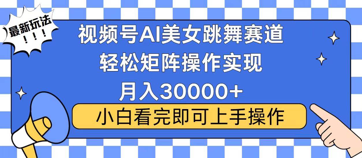 视频号蓝海赛道玩法，当天起号，拉爆流量收益，小白也能轻松月入30000+插图