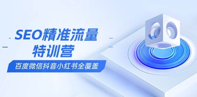 SEO精准流量特训营，百度微信抖音小红书全覆盖，带你搞懂搜索优化核心技巧插图